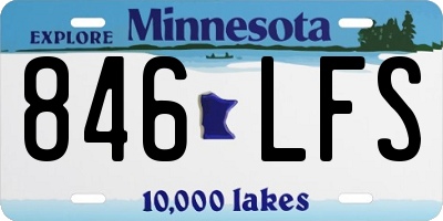 MN license plate 846LFS