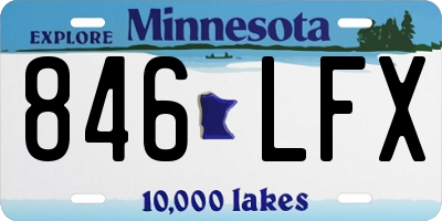MN license plate 846LFX