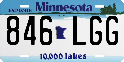 MN license plate 846LGG