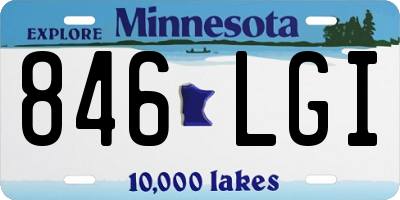 MN license plate 846LGI