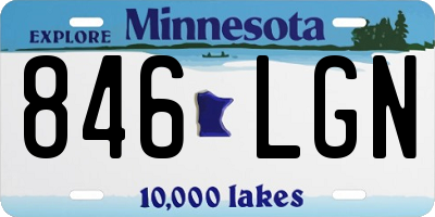 MN license plate 846LGN