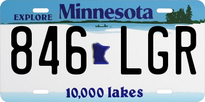 MN license plate 846LGR
