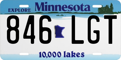 MN license plate 846LGT