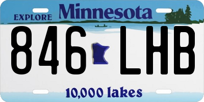 MN license plate 846LHB