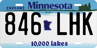 MN license plate 846LHK
