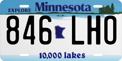 MN license plate 846LHO