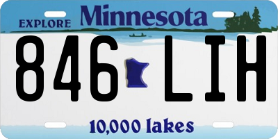 MN license plate 846LIH