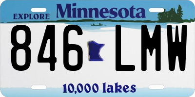 MN license plate 846LMW