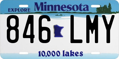 MN license plate 846LMY