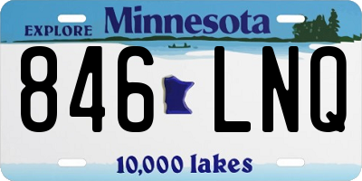 MN license plate 846LNQ