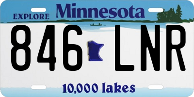 MN license plate 846LNR