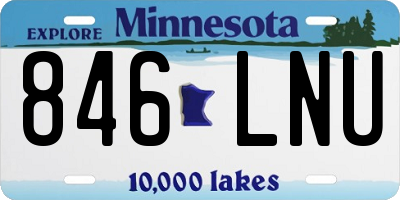 MN license plate 846LNU