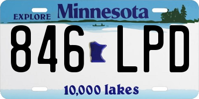 MN license plate 846LPD