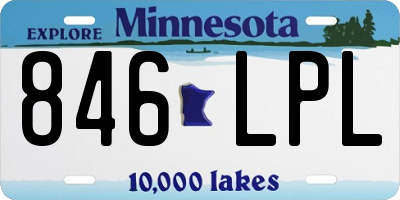MN license plate 846LPL
