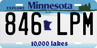 MN license plate 846LPM