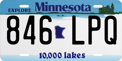 MN license plate 846LPQ