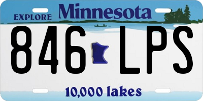 MN license plate 846LPS