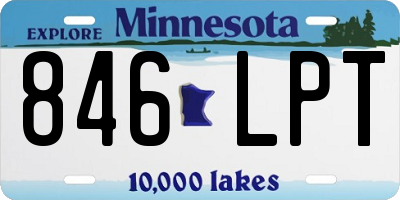MN license plate 846LPT