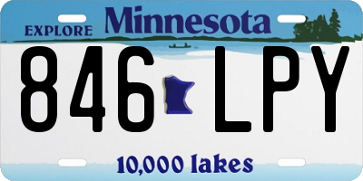 MN license plate 846LPY