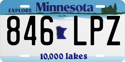 MN license plate 846LPZ