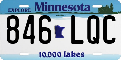 MN license plate 846LQC
