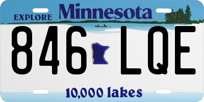 MN license plate 846LQE