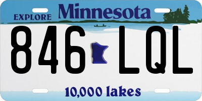 MN license plate 846LQL