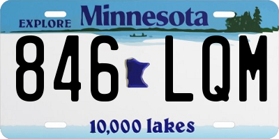 MN license plate 846LQM