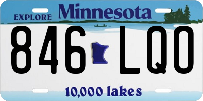 MN license plate 846LQO