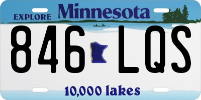 MN license plate 846LQS