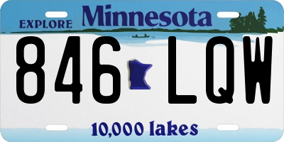 MN license plate 846LQW