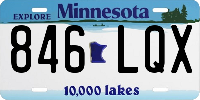MN license plate 846LQX