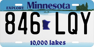 MN license plate 846LQY