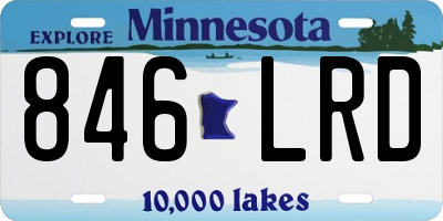 MN license plate 846LRD
