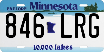 MN license plate 846LRG