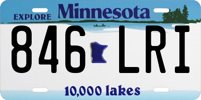 MN license plate 846LRI