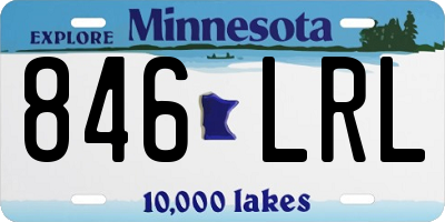 MN license plate 846LRL
