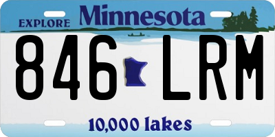 MN license plate 846LRM