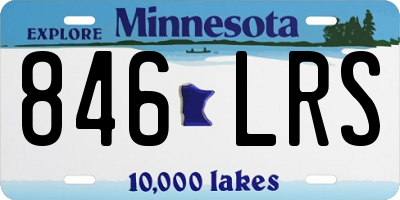 MN license plate 846LRS