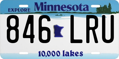 MN license plate 846LRU
