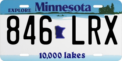 MN license plate 846LRX