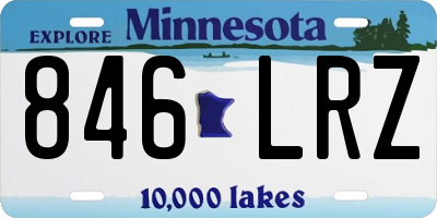 MN license plate 846LRZ