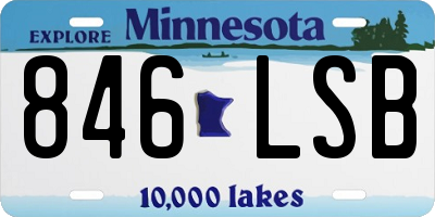 MN license plate 846LSB
