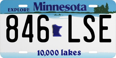 MN license plate 846LSE