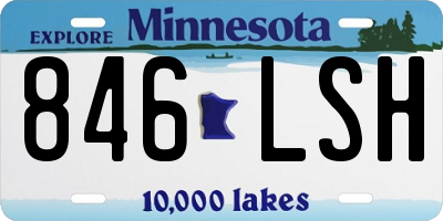 MN license plate 846LSH