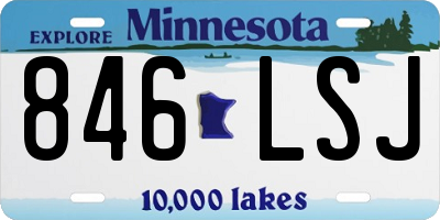 MN license plate 846LSJ
