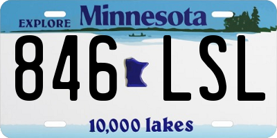 MN license plate 846LSL