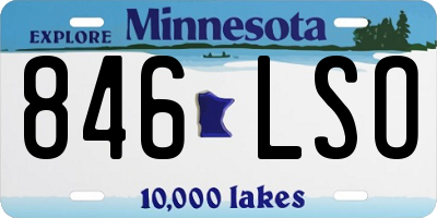 MN license plate 846LSO