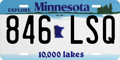 MN license plate 846LSQ