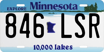 MN license plate 846LSR